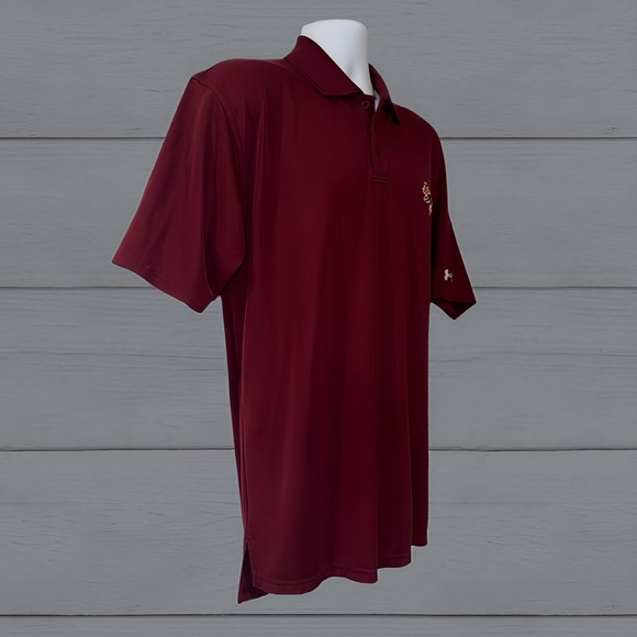 Under Armour Arizona State Sun Devils Polo Shirt Men’s Size - Medium Maroon - Picture 12 of 12